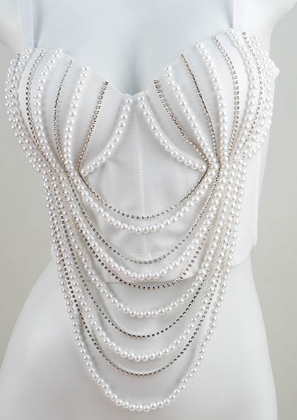 Buy Online D01 Pearl Corset Top | Lovebird