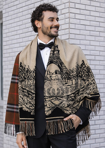 CASHMERE STOLE SHAWL ST07