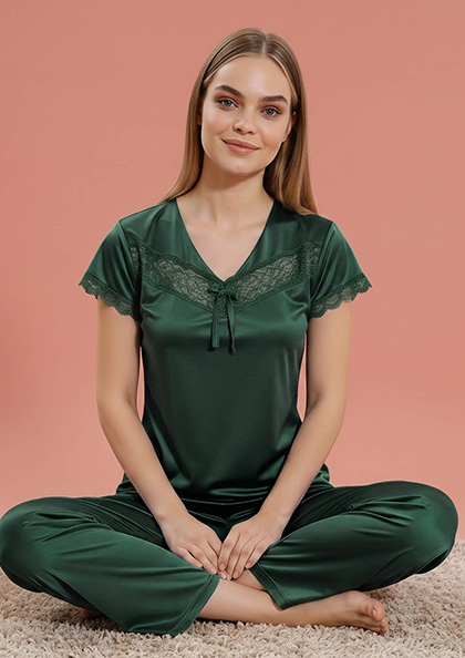 Buy Online LOVEBIRD 6PC Satin Nightwear Set | Lovebird
