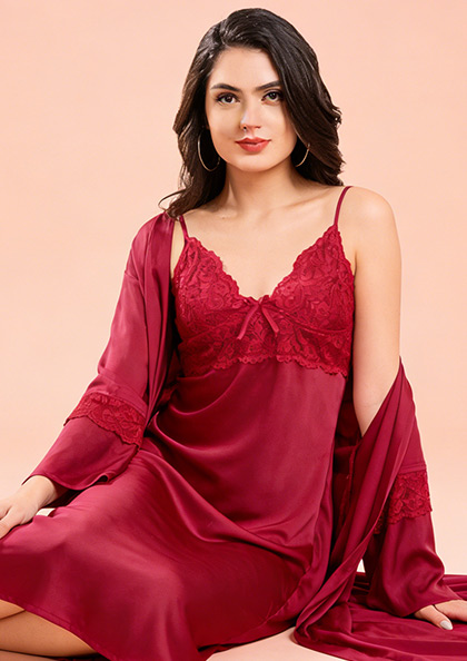 Buy Online LOVEBIRD C230 Nighty Set 2pcs | Lovebird