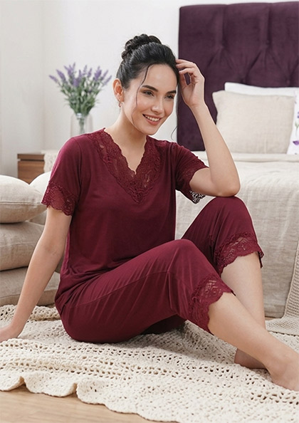 Buy Online LOVEBIRD F611 Modal Nighty Set 6 Pcs | Lovebird
