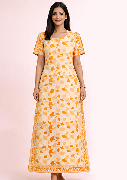 Buy Online LOVEBIRD Batik-04 Cotton Blend Nighty | Lovebird