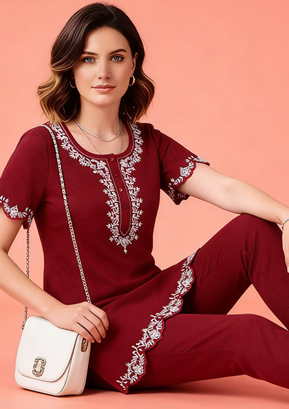 Buy Online LOVEBIRD Ns8832 Kurti Nightsuit | Lovebird