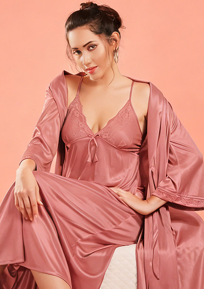 Buy Online LOVEBIRD C252 Long To Long 2pcs Nighty | Lovebird