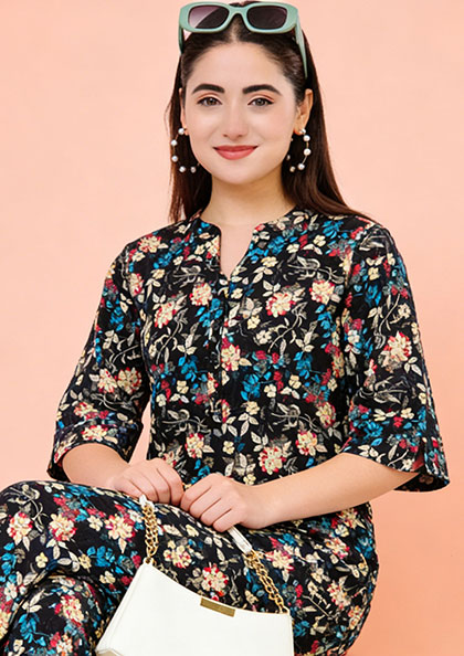 NS8836 KURTI NIGHT SUIT