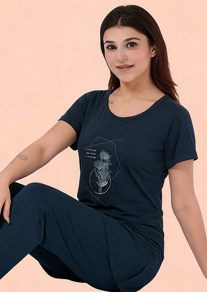 Buy Online LOVEBIRD Ns8854 Long Kurti Night Suit | Lovebird