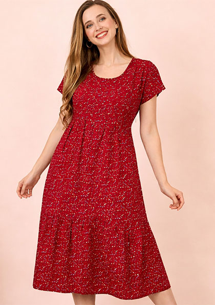 Buy Online LOVEBIRD 9705 Midi Rayon Nighty | Lovebird