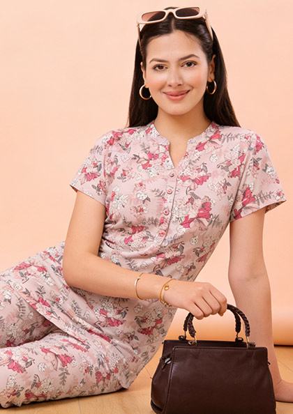 Buy Online LOVEBIRD Ns8865 Kurti Nightsuit | Lovebird