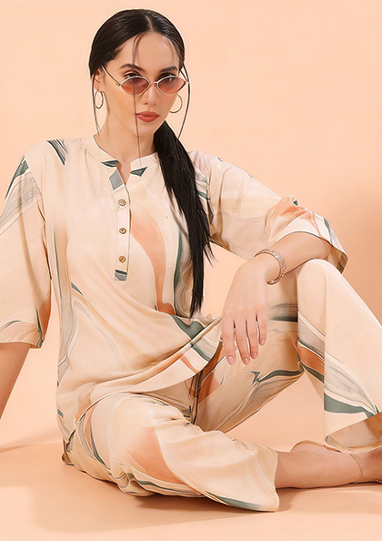 Buy Online LOVEBIRD Co-ord Set 6631 Rayon Night Suit | Lovebird