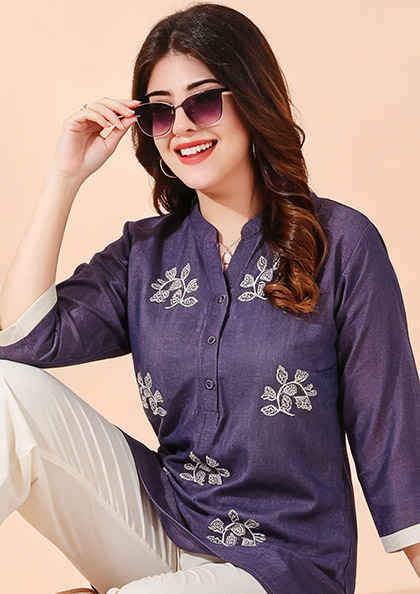 CO-ORD SET 6639 SILKY DENIM