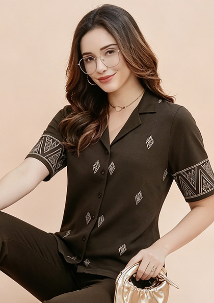 Buy Online LOVEBIRD Ns8871 Front Open Night Suit | Lovebird