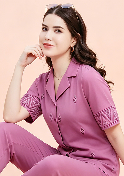 Buy Online LOVEBIRD Ns8871 Front Open Night Suit | Lovebird