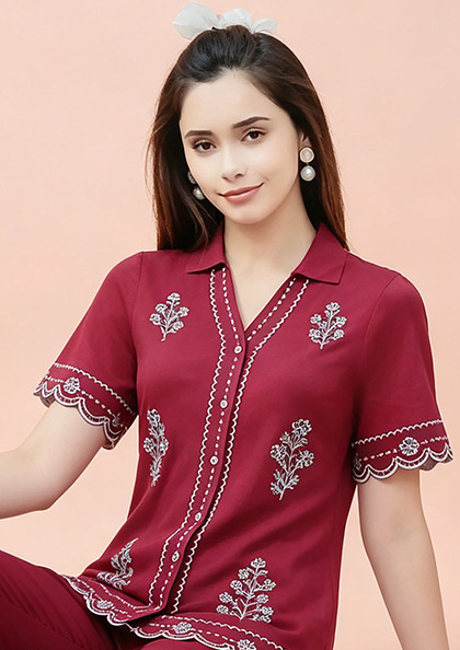 Buy Online LOVEBIRD Ns8874 Front Open Night Suit | Lovebird