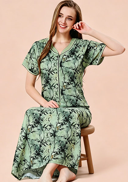 Buy Online LOVEBIRD Ct Nighty 22 Cotton Blend Hosiery Nighty | Lovebird