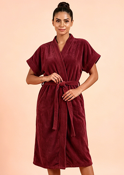 Buy Online LOVEBIRD Bath Robe 01 Towel Fabric Gown | Lovebird
