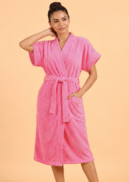 Buy Online LOVEBIRD Bath Robe 01 Towel Fabric Gown | Lovebird