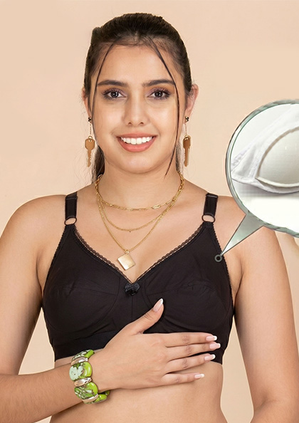 Buy Online Mastectomy LOVEBIRD Perfect Fit Cotton Pocket Bra | Lovebird