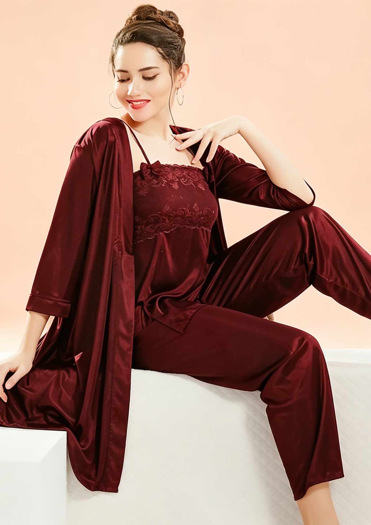 Buy Online LOVEBIRD D313 Silk Baby Doll Set | Lovebird