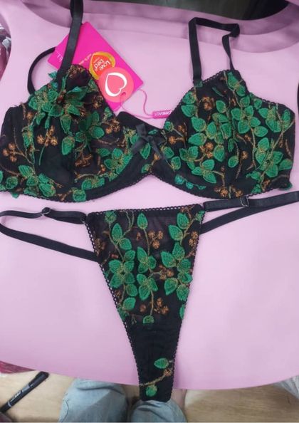 THS2601 BRA PANTY THONG SET FANCY bra 5 star review image