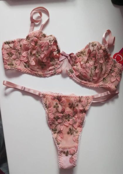 THS2602 BRA PANTY THONG SET FANCY bra 5 star review image