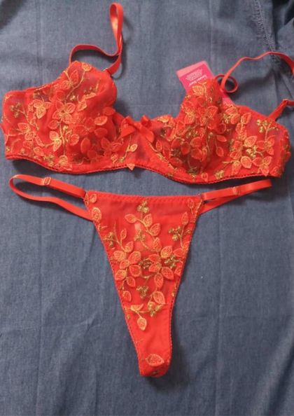 THS2603 BRA PANTY THONG SET FANCY bra 5 star review image