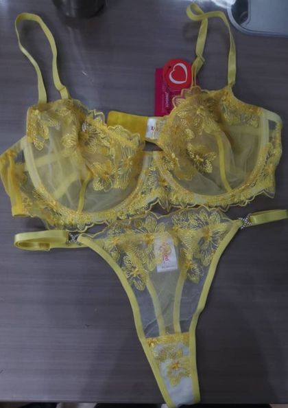 THS2604 BRA PANTY THONG SET FANCY bra 5 star review image