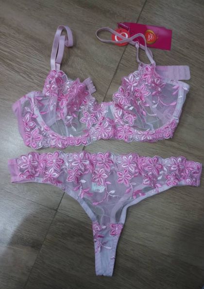THS2611 BRA PANTY THONG SET FANCY bra 5 star review image