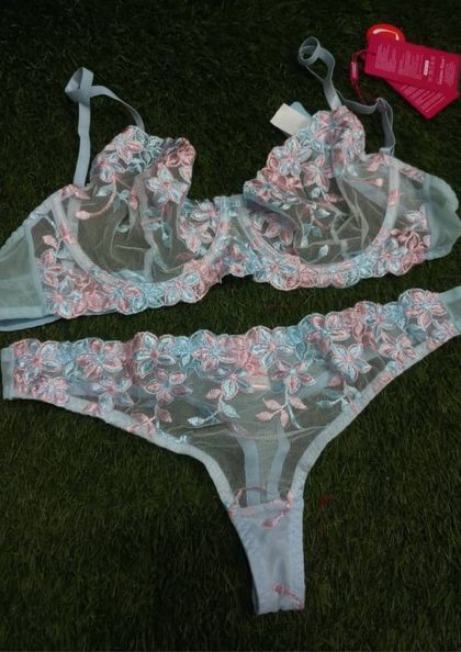 THS2612 BRA PANTY THONG SET FANCY bra 5 star review image