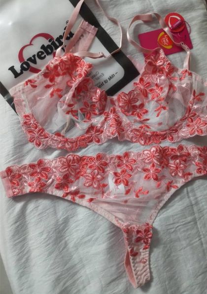 THS2614 BRA PANTY THONG SET FANCY bra 5 star review image