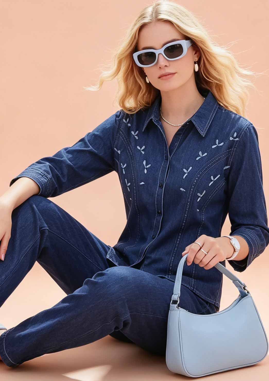 CO-ORD SET 6655 DENIM NIGHT SUIT