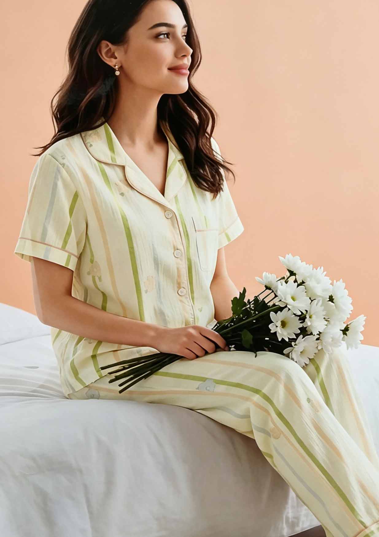 NS8895 CRUSH COTTON NIGHT SUIT