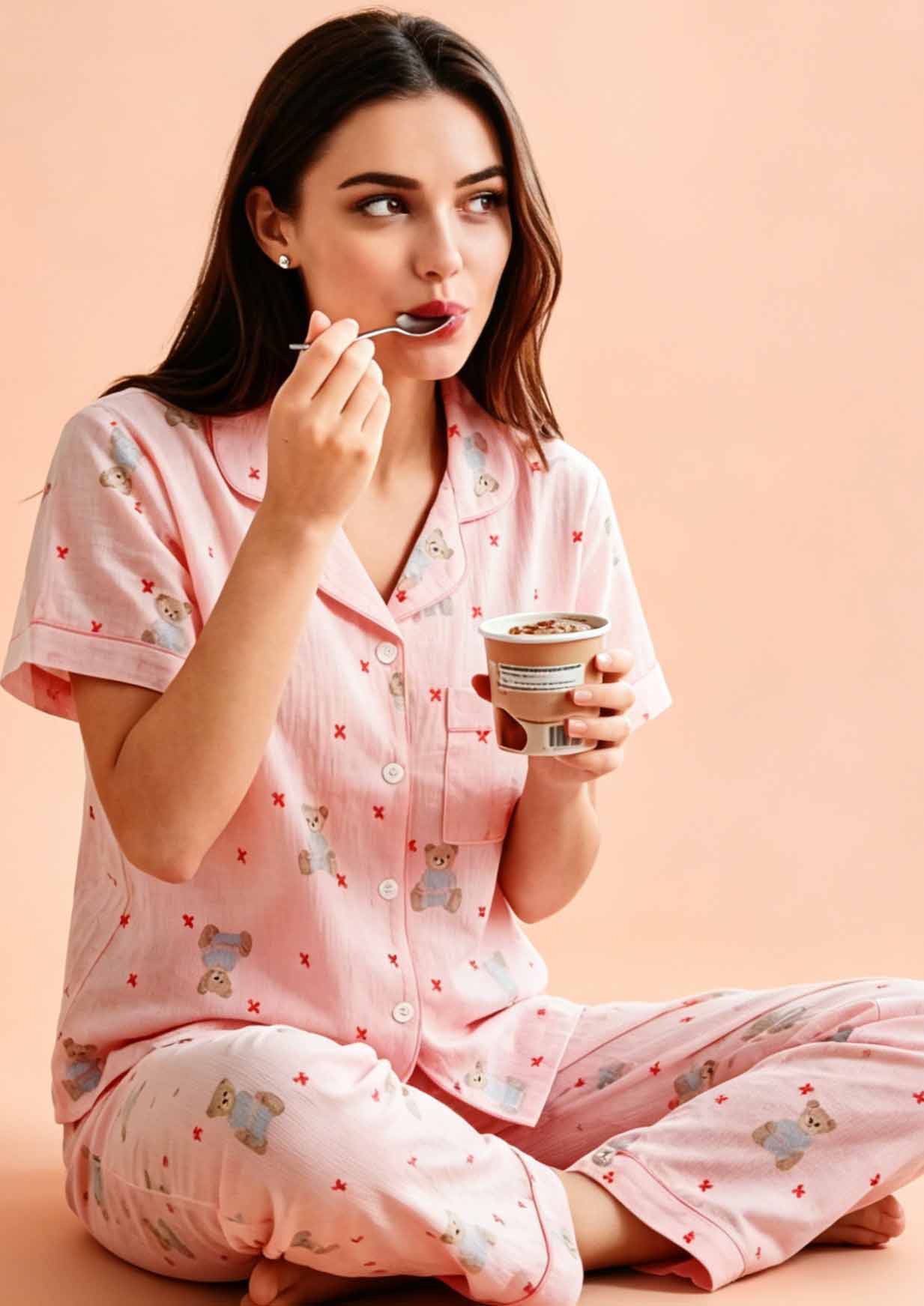 NS8896 CRUSH COTTON NIGHT SUIT