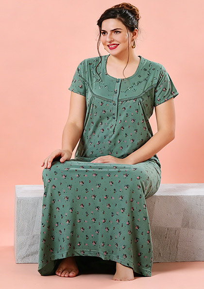 Buy Online LOVEBIRD Rich Cotton 30 Hoisery Blend Nighy | Lovebird