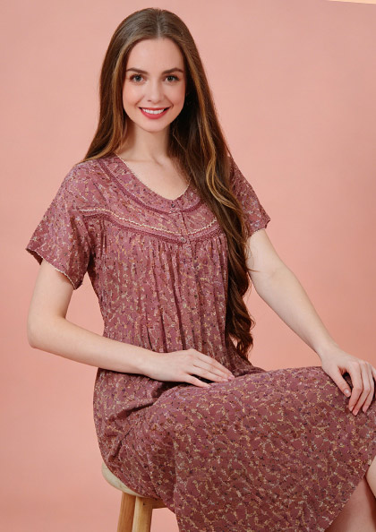 Buy Online LOVEBIRD Rich Cotton 34 Rayon Blend Nighy | Lovebird