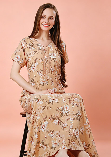Buy Online LOVEBIRD Rich Cotton 35 Rayon Blend Nighy | Lovebird