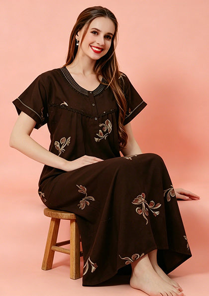 Buy Online LOVEBIRD Rich Cotton 37 Rayon Blend Nighy | Lovebird