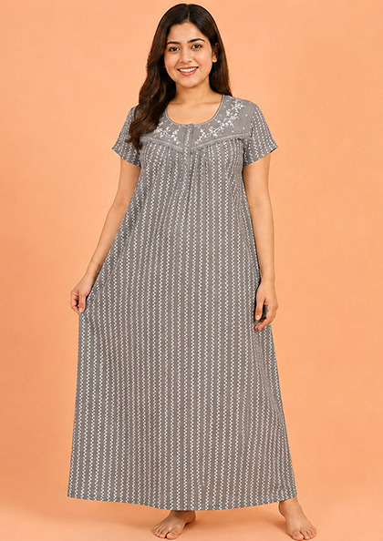 Buy Online LOVEBIRD Bombay-20 Cotton Blend Nighty | Lovebird