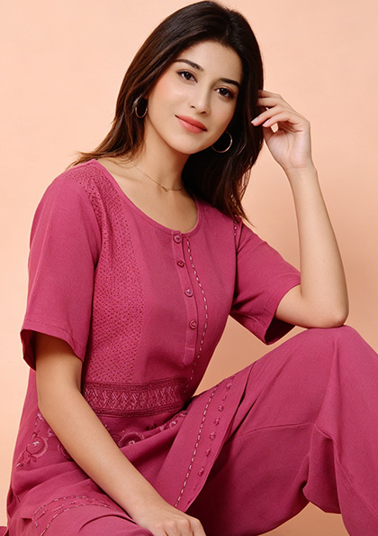 Buy Online LOVEBIRD Ns9904 Cotton Night Suit | Lovebird