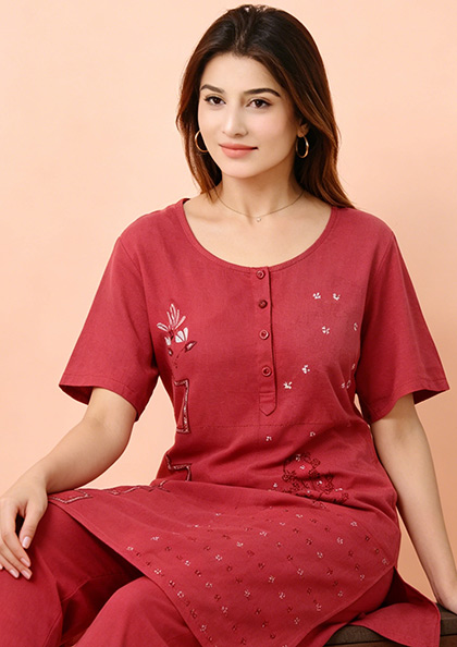 Buy Online LOVEBIRD Ns9904 Cotton Night Suit | Lovebird
