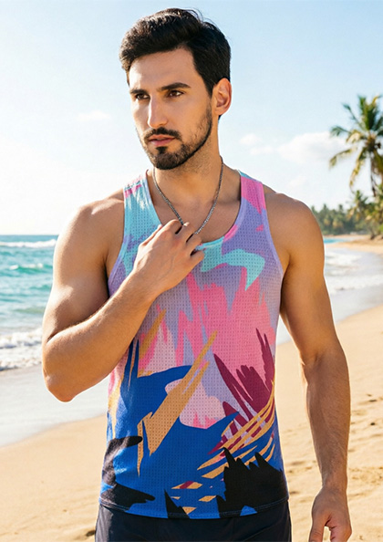 SVEST1 DRY FIT MAN BEACH VEST