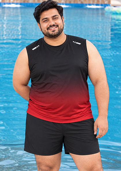 SVEST6 DRY FIT MAN VEST AND SWIM SHORTS