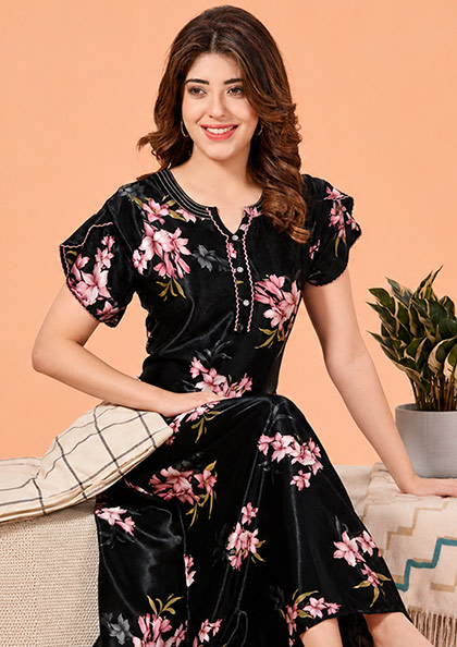 Buy Online LOVEBIRD Satin Nighty 501 | Lovebird