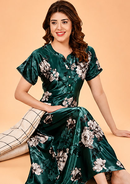 Buy Online LOVEBIRD Satin Nighty 502 | Lovebird
