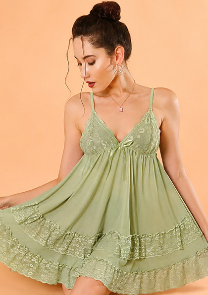 Buy Online LOVEBIRD Nighty A39 Malai Modal Baby Doll | Lovebird