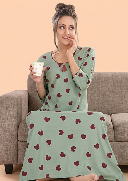 BOMBAY-26 COTTON BLEND NIGHTY