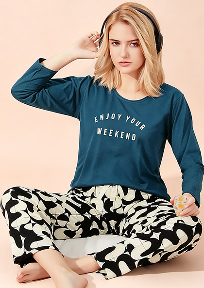 NS9919 COTTON FULL SLEEVE NIGHT SUIT