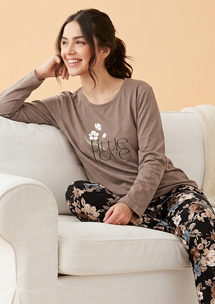 NS9923 COTTON FULL SLEEVE NIGHT SUIT