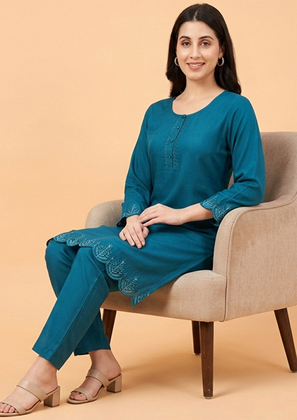 NS9931 COTTON COORD SET FULL SLEEVES