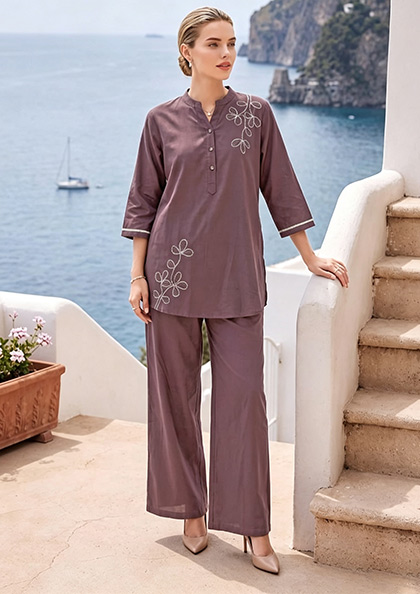 CO-ORD SET 6685 COTTON NIGHT SUIT