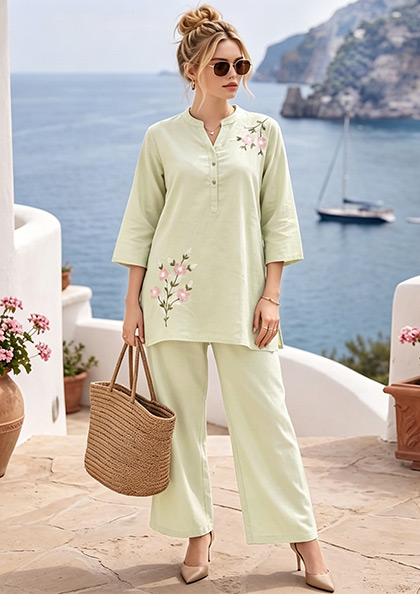 CO-ORD SET 6686 COTTON NIGHT SUIT